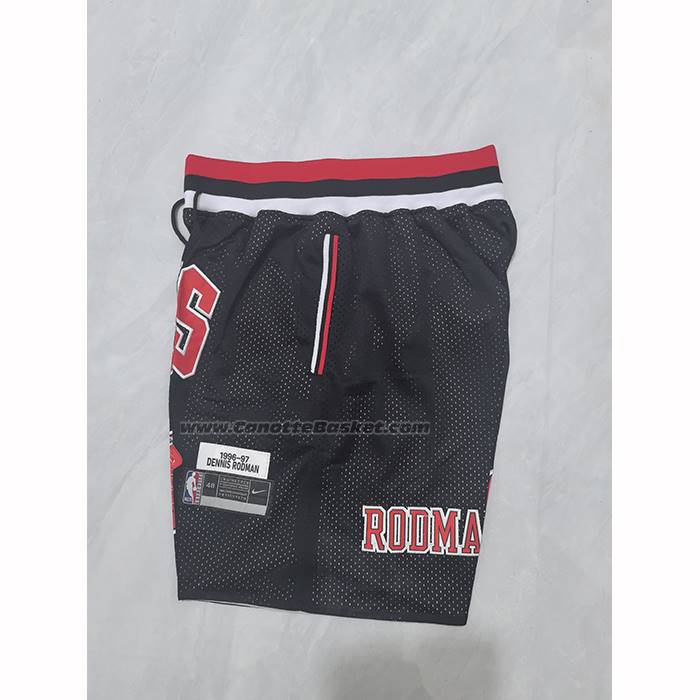 Pantaloncini Chicago Bulls Mitchell & Ness Just Don 1996-97 Nero